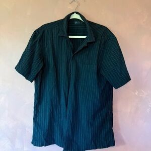 Men's Black Pinstripe Shirt